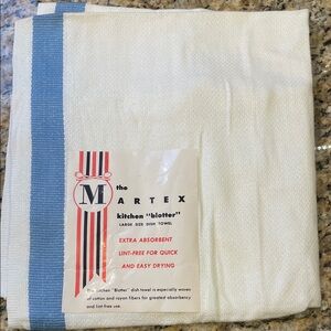 Vintage The Martex Kitchen “blotter” Large Size Dish Towel